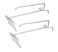 GALPADA 2 Set Ganci Espositori in Acciaio Inossidabile Argento, Resistenti alla Ruggine e Facili da Usare, Design Semplice per Esposizione in Negozi e Supermercati
