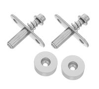 GALPADA 2 Set Perno di Rotazione per Divisori per Ambienti in Metallo Argento, Molla, Doppio Foro, Cuscinetti a Sfera, per Schermi Pieghevoli e Pareti Divisorie Decorative
