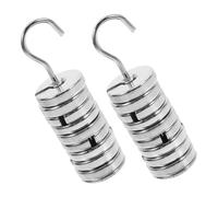 GALPADA 2 set Pesetti Scanalati Ferro Cromato con Gancio Kit per Misurazioni di Precisione in Laboratorio e Ricerca Scientifica