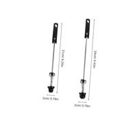 GALPADA 2 Sgancio Rapido per Ruote Mountain Bike Leve in Resistenti con Design per Stabilità Migliorata Facile Installazione e Rimozione Kit Completo Anteriore e Posteriore per