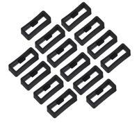 GALPADA 20 Pezzi Anelli in Silicone Neri da 22mm per Cinturino Orologio | Fissaggio Antiscivolo, Flessibile e Comodo, Sostituzione Rapida, per Cinturini Colorati e Accessori