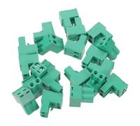 GALPADA 20 Pezzi Connettore a Morsetto a Vite 2p 5,08mm per Pcb, Verde | Montaggio su Scheda, per Moduli Plc e Aggiornamenti Automazione, Struttura Plastica e Ferro, Collegamento Preciso