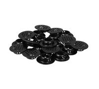 GALPADA 20 Pezzi Coperchi Ventilati Acciaio Inossidabile per Armadi e Scarpiera Design per Efficienza Aerazione e Dissipazione Del e Ufficio Colore Nero