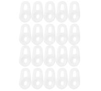 GALPADA 20 Pezzi Copri Auricolari in Silicone Bianco, Morbidi ed Elastici, Facili da Installare per Auricolari Wireless, per Ascoltare Musica e Corsa