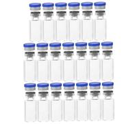 GALPADA 20 pezzi Fiale Trasparente con Tappo Bottigliette Piccole per Campioni Sigillatura per Conservazione e Analisi Precisa