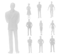 GALPADA 20 pezzi Modellismo Paesaggi e Case delle Bambole Modelli in Plastica per Diorama Progetti Architettonici e Trenini Persone in Diverse Pose per Decorazioni Realistiche