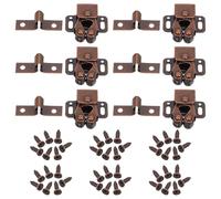 GALPADA 20 Pezzi Serratura per Ante Armadio in Ferro Doppio Rullo Resistente All'usura e Funzionamento Fluido per Porte di Armadietti e Cassetti in Casa o Camera da Letto