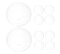 GALPADA 20 Pezzi Sottovasi Trasparenti in Plastica per Vasi Sottopiante Rotondi Resistenti in PP Vaschette Antigoccia per Fioriere da ed Esterno