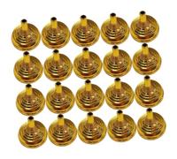 GALPADA 20 pezzi Supporti Fissi per Bandiere da Tavolo in Oro Portatile Desktop per Ufficio Conferenze e Decorazioni Base Compatta e Leggera