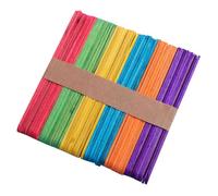 GALPADA 200 pezzi Bastoncini in Legno per Gelati e Lavoretti DIY Stecchi Artigianali Lisci e Sicuri Colorati Adatti per Creazioni Fatte Mano e Decorazioni