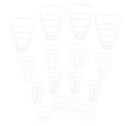 GALPADA 20pezzi Reti Per Bottiglie Infusione Resistenti e Sicure Copri Reti Sospese Per Soluzione Fisiologica in Plastica Leggera Per Uso Ospedaliero e Clinico