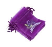 GALPADA 20pezzi Sacchetti Di Garza Per Lavanda Vuoti Sacchetti Di Rete Traspirante Per Conservare Petali Di Rosa o Spezie Design Coulisse Per Chiusura Facile Multiuso Per Auto