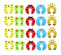 GALPADA 20pezzi Supporto per Porta Protezione Dita Ragazza Casa Clip Porta Resistente Morbido Antiscivolo Aggancia Saldamente Impedisce Sbatta Design Semplice Colore Casuale Stile Casuale