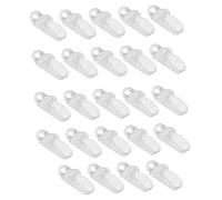 GALPADA 24 Clip Alligatore Trasparente per e Tende Fissaggio Veloce per Tarp Tende Ombreggianti e Coperture Esterne Accessori per Attrezzatura Outdoor
