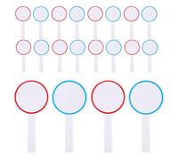 GALPADA 24 palette cancellabili per lavagna bianca: palette per risposte cancellabili a secco portatili per votazioni in classe - tabellone segnapunti scrivibile per gare sportive, test per studenti e