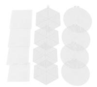 GALPADA 24 Pezzi Tela Plastica Ricamo Forme Esagonale e Rotonda Retine Resistenti per Lavori Fai da Te Decorazioni e Regali Creativi