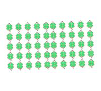 GALPADA 25 Pezzi Ciondoli Verde Fortunato in Metallo Per Fai Da Te - Accessori Per Gioielli e Portachiavi - Per Decorazioni e Regali San Patrizio