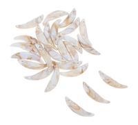 GALPADA 25 Pezzi Ciondoli Zanna in Plastica Leggeri 40X10Mm per Collane e Braccialetti Fai da Te Accessori di Bigiotteria per Feste e Creazione Gioielli Halloween