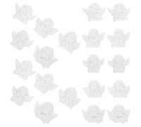 GALPADA 25 Pezzi Mini Angelo in Resina Barocco per Decorazioni DIY Bianco