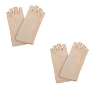 GALPADA 2paia Guanti Antivento Per Donna Leggero Con Uv Guanti Senza Per Attività All Aperto Per Ciclismo e Guida Colore Nude Comfort e Traspirabilità