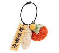 GALPADA 2pezzi Ciondolo Decorativo Per Borse e Chiavi Adornamento Forma Di Nocciolina e Realizzato Mano Per Regali Festivi e Decorazioni Personalizzate