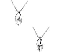 GALPADA 2pezzi Crab Pendant Necklace Stainless Steel Hip-hop Unisex Jewelry for Stylish Outfits Unique for Friends