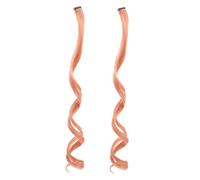 GALPADA 2pezzi Extension Per Rosa Shocking Clip Parrucche Sintetiche Per e Ricci e Lunghe Accessori Colorati Per Ragazze e Donne