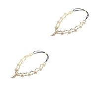 GALPADA 2pezzi Fascia Per Perle e Strass Elasticizzata Accessorio Bohemien Per Donne Per Matrimoni e Feste Design Elegante e Delicato Per Look Unico