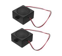 GALPADA 2pezzi Mini Altoparlanti 5w 4ohm con Amplificatore Interno, Struttura in Plastica e Metallo, per Kit Elettronici e Monitor Tv Nero