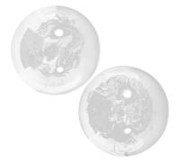 GALPADA 2pezzi Palline Per Mani in Vetro Pratiche Per Esercizi Manuali e Rilassamento Muscolare Piccole e Levigate Per Tocco Confortevole