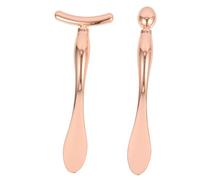 GALPADA 2pezzi Spatola per Crema Viso in Lega di Cucchiai per Maschera Cosmetica Applicatore per Contorno Occhi Strumento per Scolpire Viso Cucchiaio di Bellezza per Massaggiare Crema