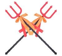 GALPADA 2pezzi Tridente Da Re e Demone Per Halloween Accessori Per Costumi Da Diavolo Giocattolo Da Tridente Per Cosplay e Feste Mascherate