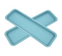 GALPADA 2pezzi Vassoio Rettangolare per Piante da Interno Vaschette in Plastica per Raccolta Acqua Vasi da Fiori Sottovasi per Fioriere Vassoi per Acqua dei Vasi Protezione Pavimento