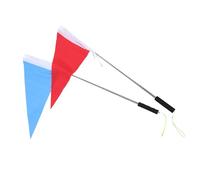 GALPADA 2set Set di Bandiere per Guide Turistiche con Asta Telescopica in Acciaio Inossidabile e Bandiere in Poliestere, Manico Antiscivolo, per Attività All'aperto e Uscite Scolastiche