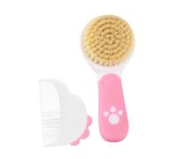 GALPADA 2set Spazzola Morbida per Ragazzo Ragazza Ragazza Setole Delicate Spazzola per Crosta Lattea Pettine Set per Cura dei Capelli del Ragazzo Regalo per Lista Nascita