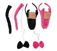 GALPADA 2sets Accessori Per Costumi Cavallo Fascia Per Con Orecchie Cavallo e Set Di Costumi Per Cosplay Di Animali Per Feste Tema Zoo Di Halloween e Feste Tema Animale