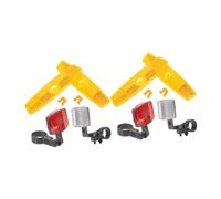 GALPADA 2Sets Catarifrangenti per Bici Kit Completo per Posteriori e Anteriori Sicurezza Notturna con Riflettori Resistenti Maggiore visibilità