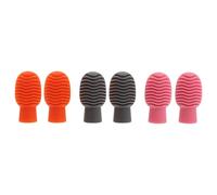 GALPADA 3 paia di cuscinetti smorzanti per batteria: punte in silicone per bacchette - tappi per la riduzione del rumore per esercitarsi in silenzio - accessori per percussioni silenziose per rullanti