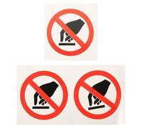 GALPADA 3 pezzi Adesivi Segnaletici Divieto di Contatto Ømm Resistenti e Facili da Applicare Etichette Avviso Sicurezza per Macchinari e Attrezzature Industriali