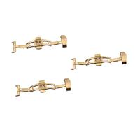GALPADA 3 Pezzi Di Chiusura Per Orologio Di Fibbia Da 22 Mm Chiusura Automatica in Acciaio Per Cinturino Da 24 Mm Chiusura Con Pulsante Di Distribuzione