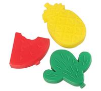 GALPADA 3 pezzi Ghiaccio Congelatore in Resistente Sacchetti Refrigeranti Leggeri per Borse Termiche Conservazione Alimenti Estiva in Forma Cartoon Rosso Verde Giallo