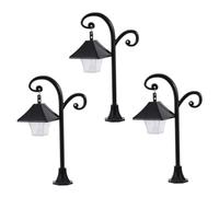 GALPADA 3 Pezzi Lampada da Scaffale a Forma di Lanterna Classica Nera in Abs, Illuminazione Wireless Versatile per Decorazione di Librerie e Stanze delle Bambole