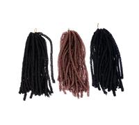 GALPADA 3 Pezzi Parrucche Intrecciate Leggere in Materiale Sintetico Stile Etnico Trendy per Provare un Acconciatura Diversa, Comode da Indossare Stili multipli