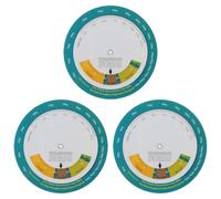 GALPADA 3 Pezzi Ruota Bmi per Peso e Altezza, Calcolo Indice Corporeo | Segni Visivi Chiari, Sezioni Colorate, Plastica , per Anziani, Uso in Bagno e Cucina