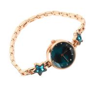 GALPADA 3 Pz le donne guardano popular mujer campana bracialetti le ore bracciali impermeabili braccialetti da donna bracciali bangle per le donne Orologio quarzo orologio delicato Blue