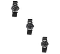 GALPADA 3 Pz orologio gli alunni guardano orologi digitali orologi da polso orologi scolastici i bambini guardano i ragazzi Orologi quarzo comporre orologi ad anello intrecciato Black