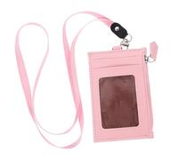 GALPADA 3 Pz titolare borsa pochette cambio in pelle titolari di lavoro borse portamonete in pelle portafogli multifunzione A forma di cuore Porta Carta d'identità Mancare rosa