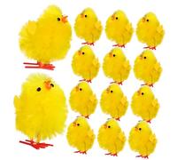 GALPADA 36 Pezzi Pulcino Decorativo Mini Pollo Peloso Portachiavi Pulcino Piccoli Polli Decorazione Abbellimenti Di Pulcino Pulcini Mini Peluche Pulcino Fibra Chimica e Plastica Giallo