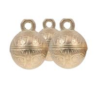 GALPADA 3pcs Vintage Copper Bells For Dog Collars Small Copper Bells Decorative Pet Bells Wind Chimes Bells For DIY Bell Pendants Feng Shui Decor