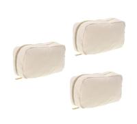 GALPADA 3pezzi Borsa Cosmetica Da Viaggio Capacità Corduroy Organizer Portatile Per Trucco e Toiletries Perfetta Per Donne e Famiglie Per Natale e Occasioni Speciali